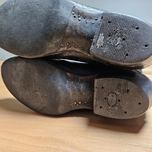 Nocona Boots Mens Black Leather Western Cowboy Boots Size 9D - Picture 9 of 15